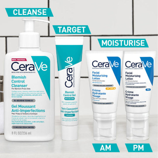 CeraVe Blemish Control Cleanser Face Wash For Acne & Blemish Prone Skin Niacinamide and Ceramides 236 ML