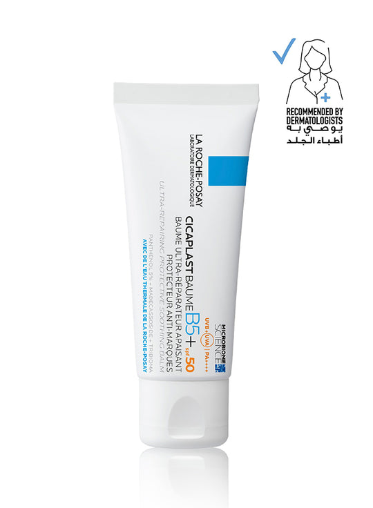 La Roche-Posay Cicaplast Baume B5+ SPF 50: Soothing Repairing Balm for Dry, Irritated, & Sun-Exposed Skin 40ml - MYHOLDAL LEBANON