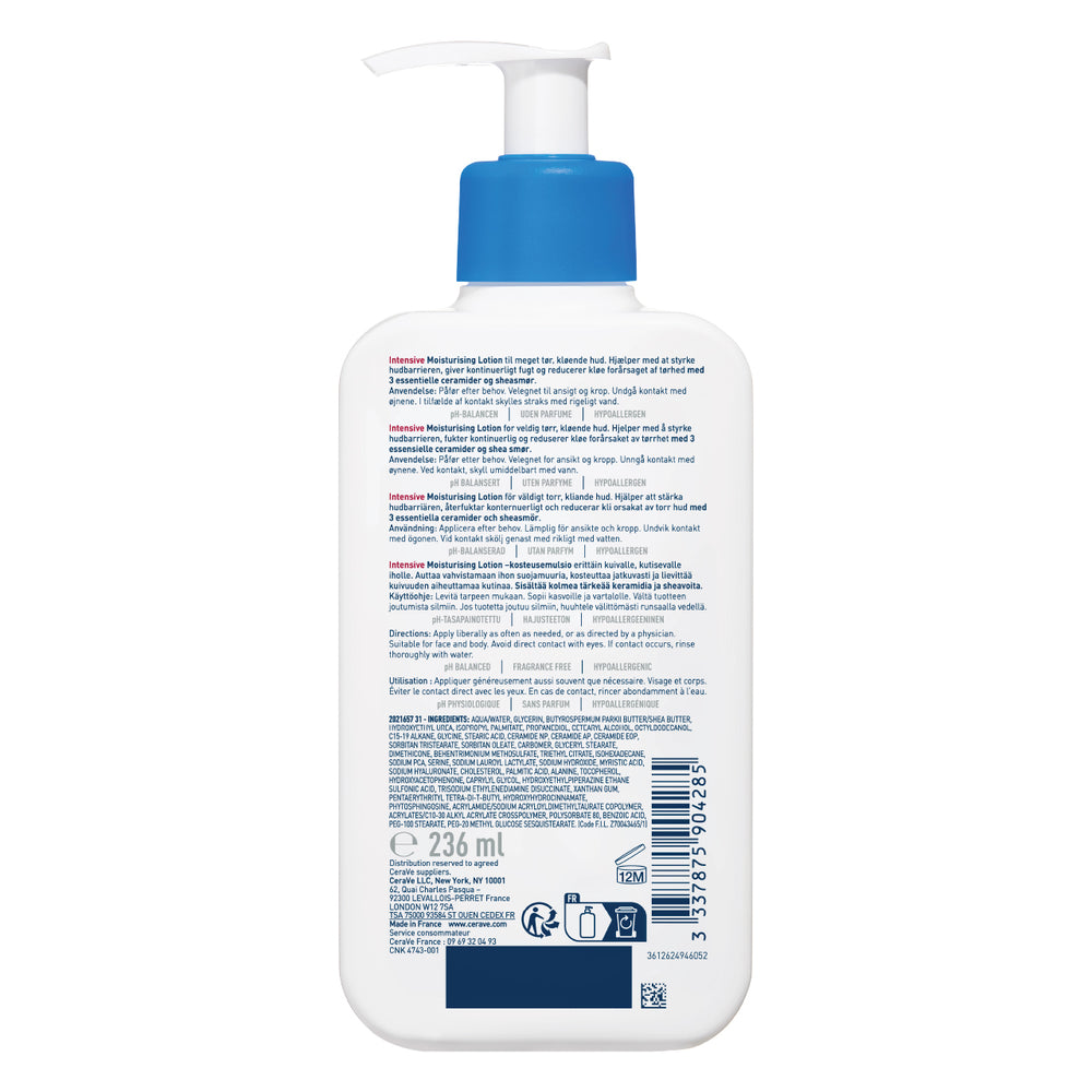 CeraVe Intensive Moisturising Lotion for Very Dry Skin 236ml