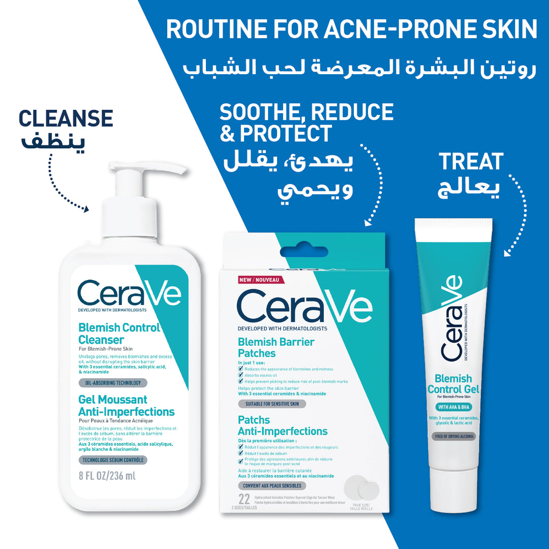 CeraVe Blemish Barrier Patches With 3 Essential Ceramides and Niacinamide 22pcs