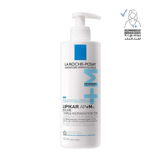 La Roche Posay LIPIKAR Balm AP+Max Triple-action balm with Neurobioma for ultra-dry to atopic eczema-prone skin 400ml