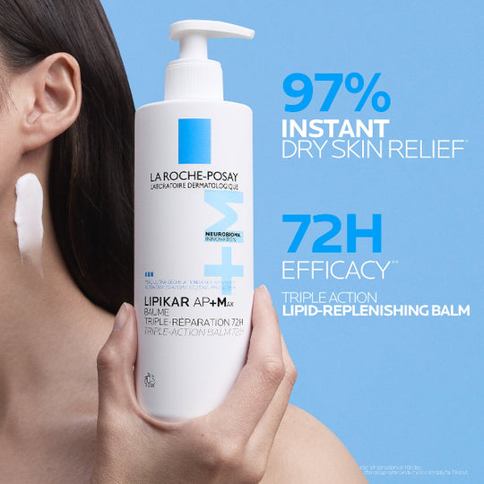 La Roche Posay LIPIKAR Balm AP+Max Triple-action balm with Neurobioma for ultra-dry to atopic eczema-prone skin 400ml