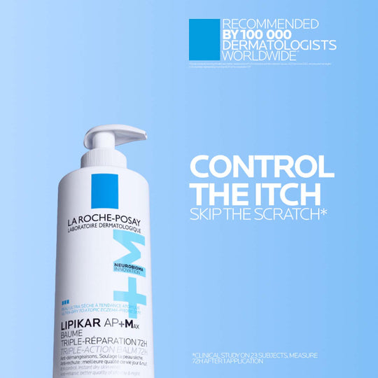 La Roche Posay LIPIKAR Balm AP+Max Triple-action balm with Neurobioma for ultra-dry to atopic eczema-prone skin 400ml