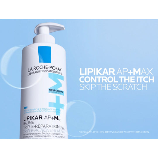 La Roche Posay LIPIKAR Balm AP+Max Triple-action balm with Neurobioma for ultra-dry to atopic eczema-prone skin 400ml