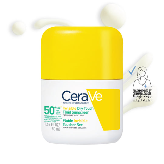 CeraVe Invisible Dry Touch Fluid Sunscreen SPF 50+
50 ml