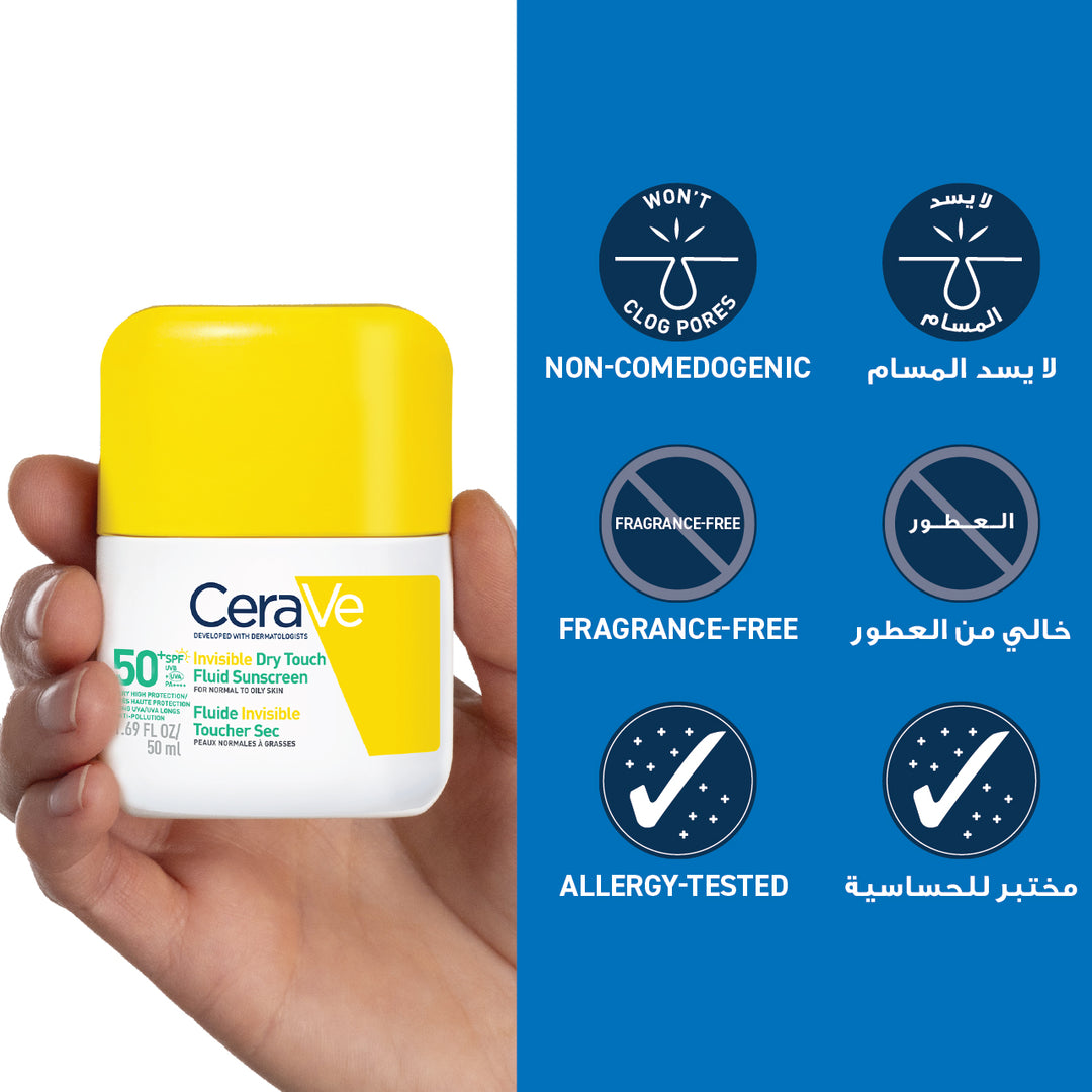 CeraVe Invisible Dry Touch Fluid Sunscreen SPF 50+
50 ml