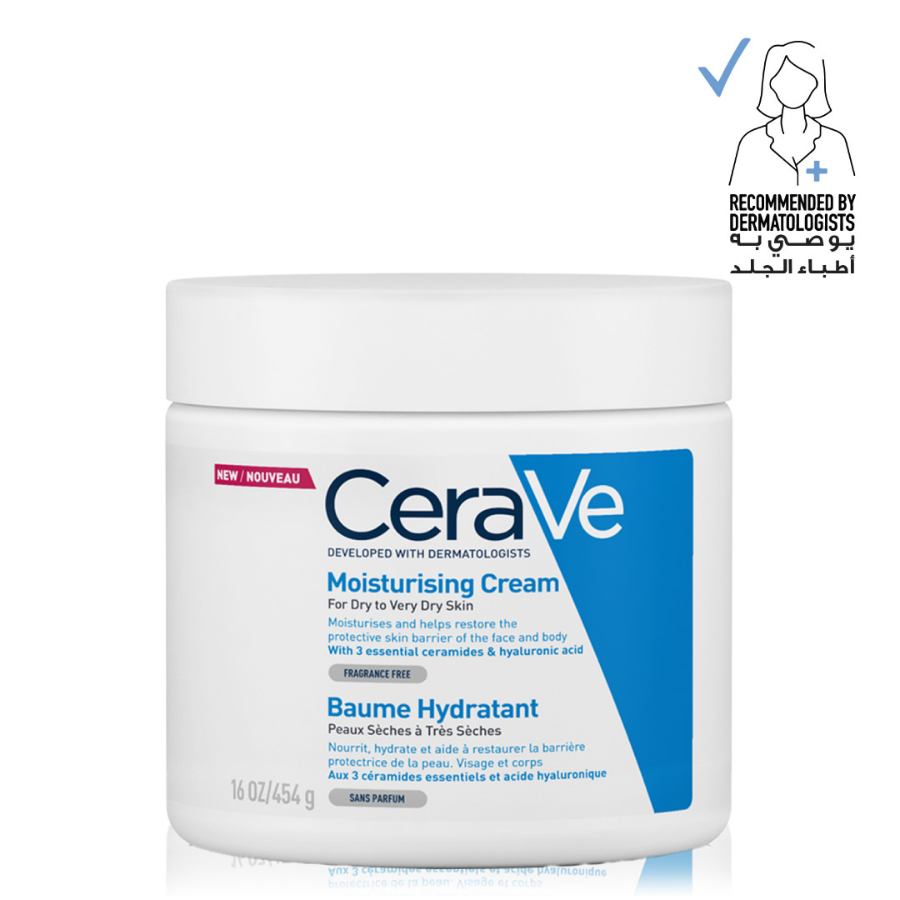 Cerave Moisturizing Cream for Dry Skin with Hyaluronic Acid 454G - MYHOLDAL LEBANON