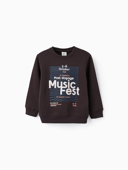 Sweatshirt for Boys 'Music Fest', Dark Grey