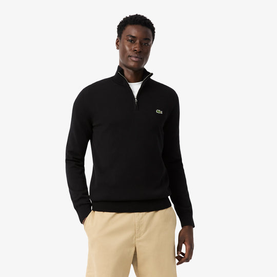 Zipped High Neck Cotton Sweater - AH1980 - MYHOLDAL LEBANON