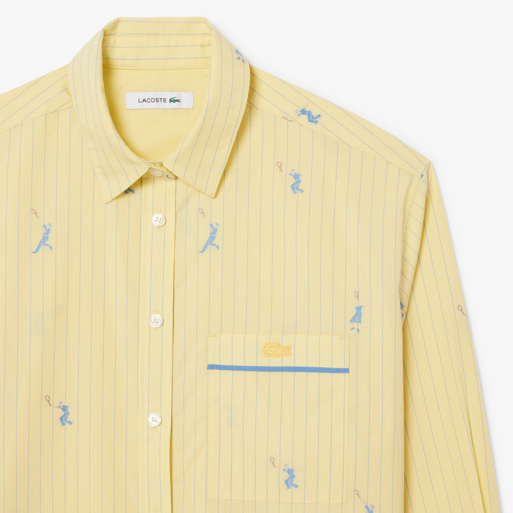Oversized Shirt with Jacquard Motifs - CF0586