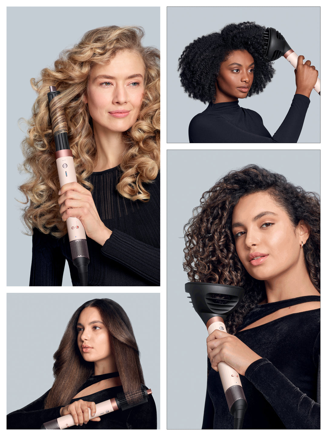 Co-anda2x™ multi-styler and dryer - Curly to Coily (Ceramic pink/Rose gold)
