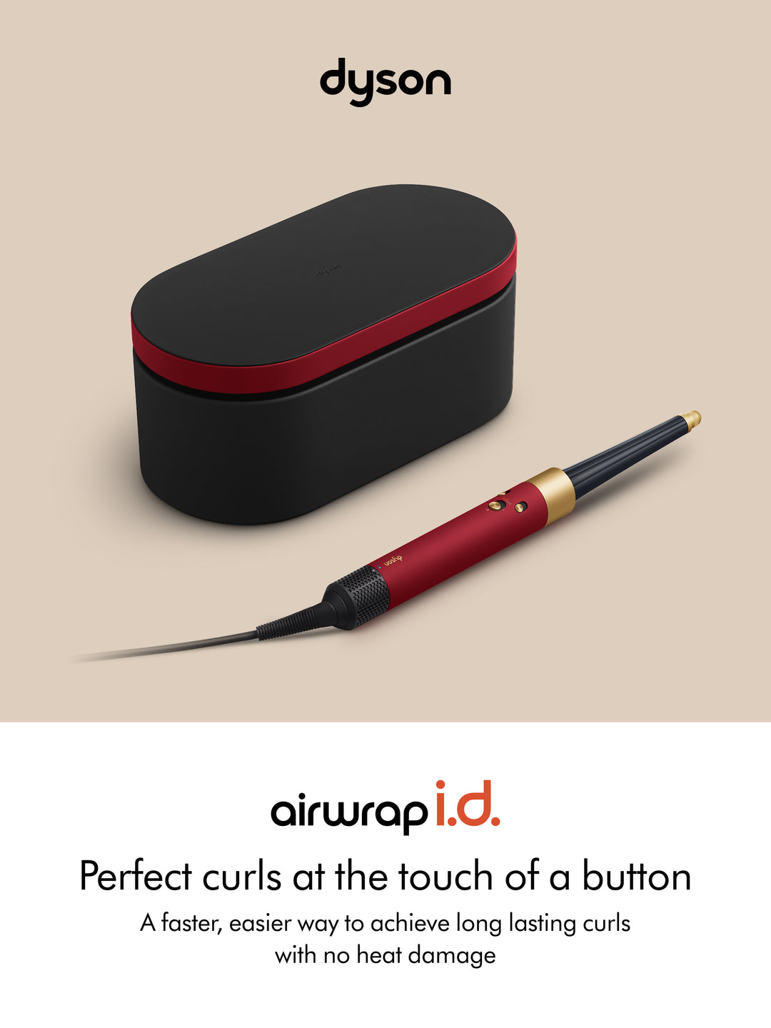 Dyson Airwrap i.d.™ multi-styler and dryer - Curly+Coily (Red Velvet/Gold)