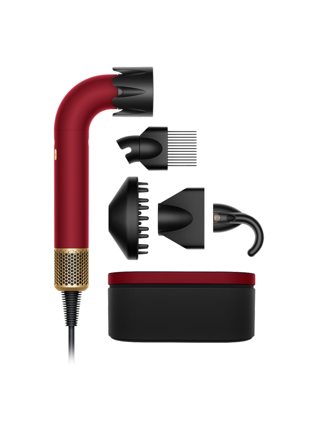 Supersonic r™ hair dryer – Curly+Coily (Red Velvet/Gold)