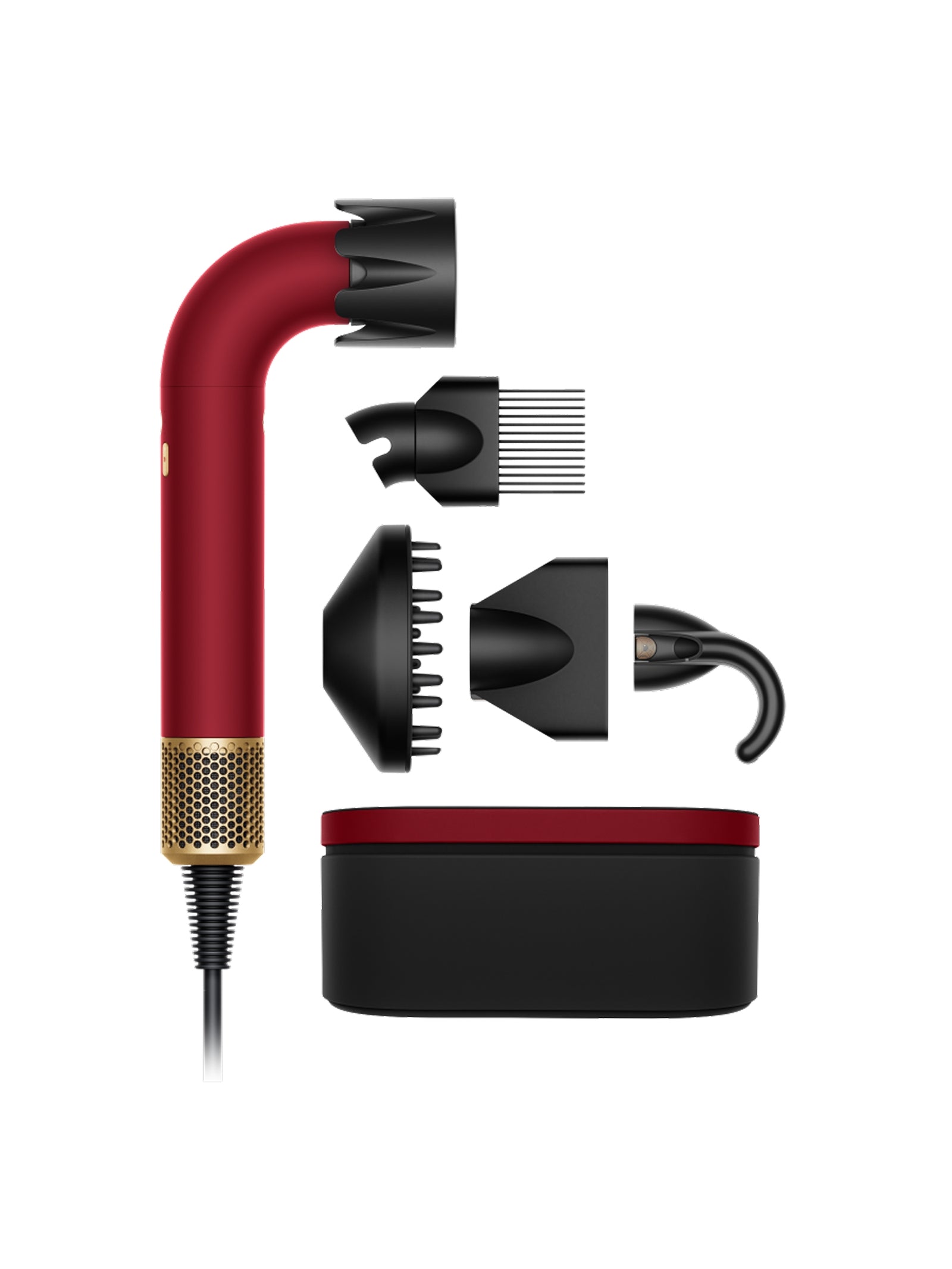 Supersonic r™ hair dryer – Curly+Coily (Red Velvet/Gold)