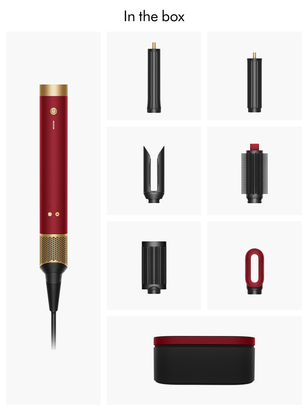 Dyson Airwrap Co-anda2x™ multi-styler and dryer - Straight+Wavy (Red velvet/Gold)