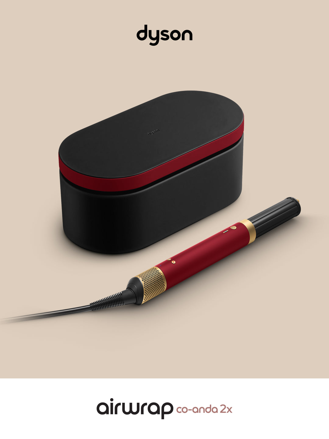 Dyson Airwrap Co-anda2x™ multi-styler and dryer - Straight+Wavy (Red velvet/Gold)