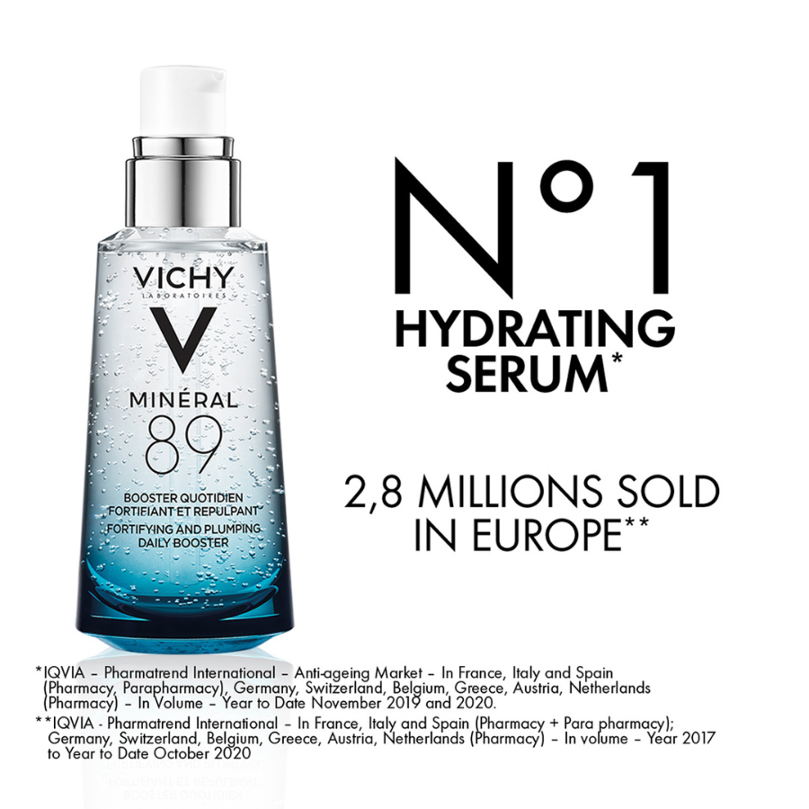 Vichy Mineral 89 Hyaluronic Acid Hydrating Serum for All Skin Types 50ml