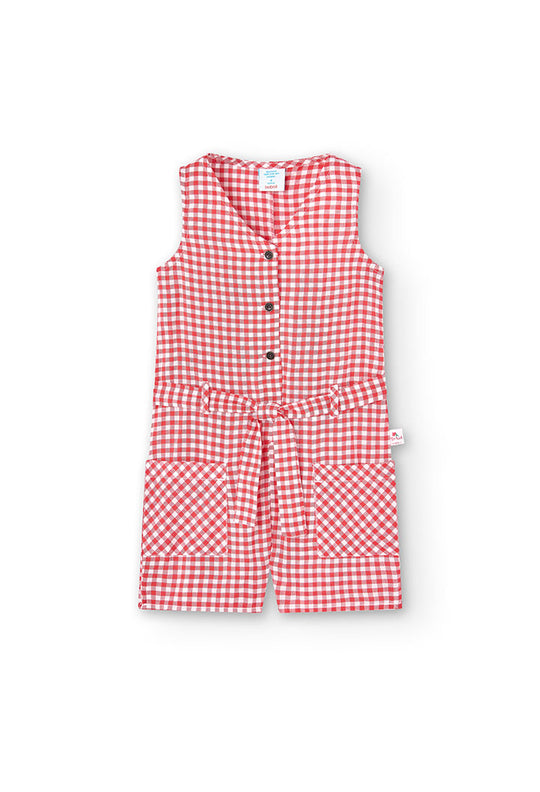 Viscose jumpsuit vichy for girl - 418115 - MYHOLDAL LEBANON