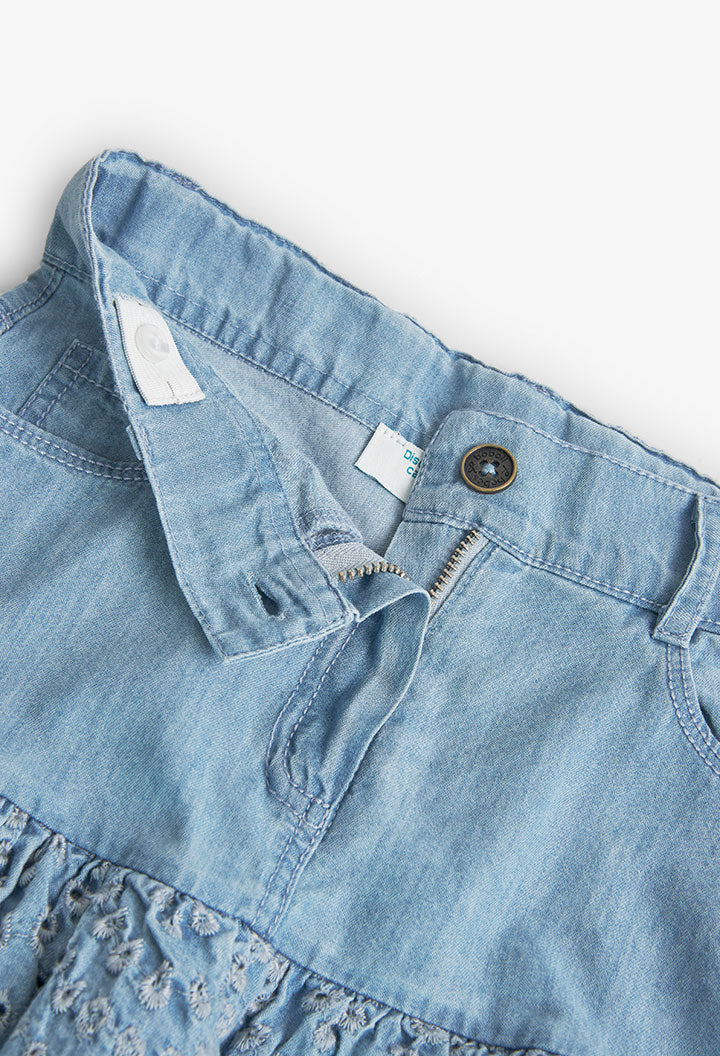 Buy Denim ruffle skirt for girl - 438151 Online Lebanon, Online Shopping Lebanon