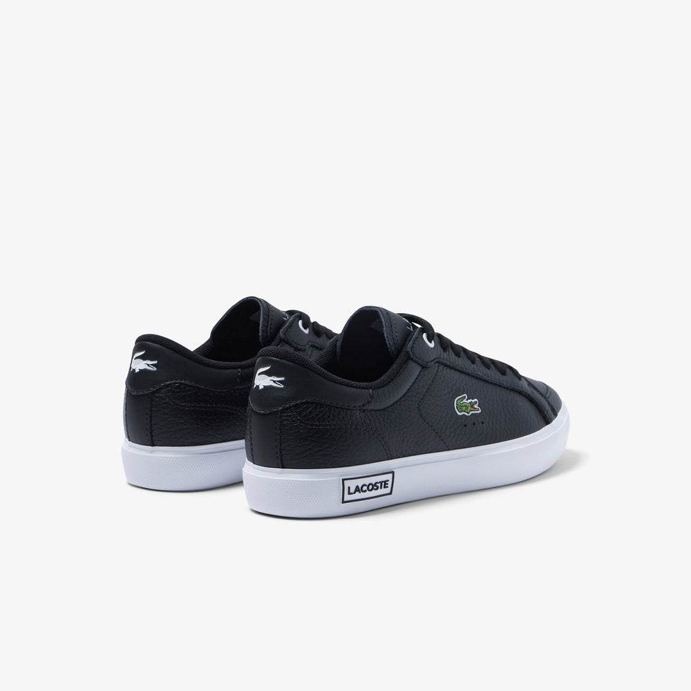 Women's Lacoste Powercourt Leather Considered Detailing Trainers - 44SFA0077