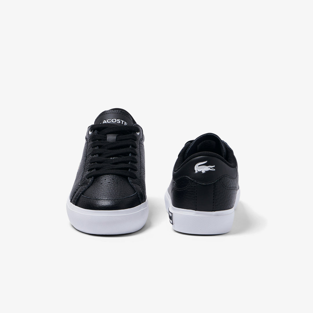Women's Lacoste Powercourt Leather Considered Detailing Trainers - 44SFA0077