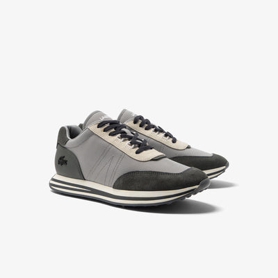 Men's Lacoste L-Spin Leather And Textile Sneakers - 45Sma0122