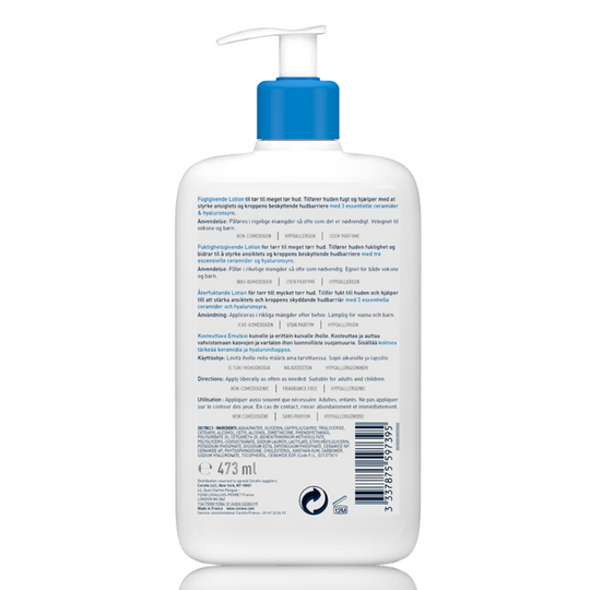 Cerave Moisturizing Lotion for Normal to Dry Skin with Hyaluronic Acid 473Ml