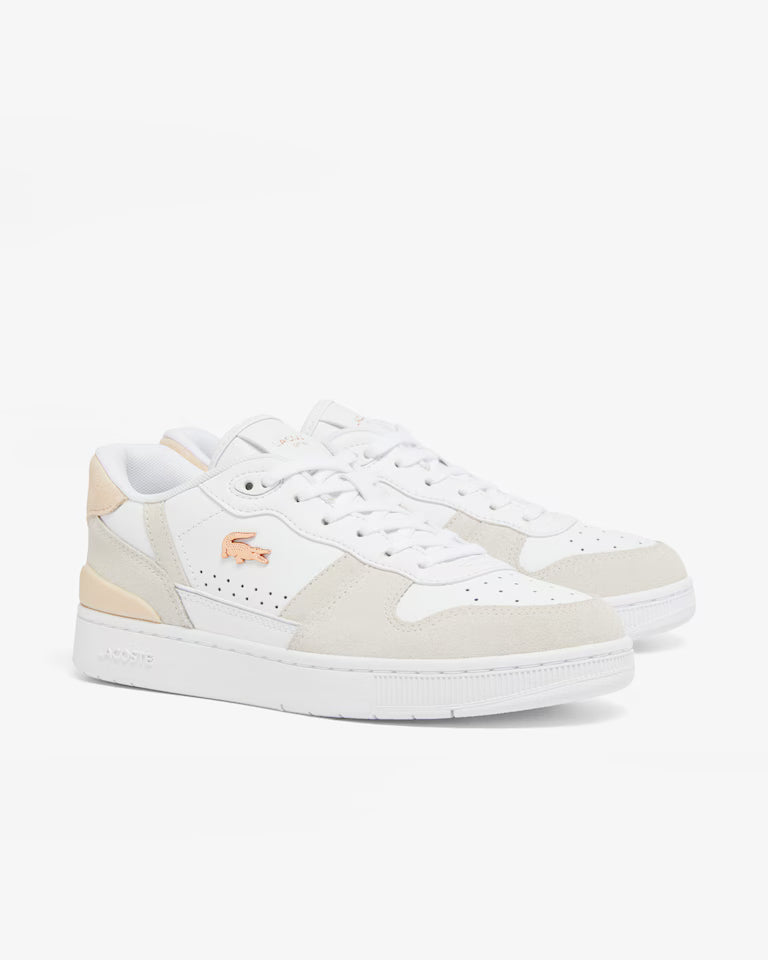 Women's T-Clip Set Leather Sneakers - 48SFA0043 - MYHOLDAL LEBANON