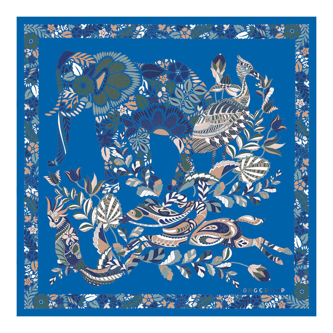 Forêt Longchamp  Silk scarf 50  -  50561GSO