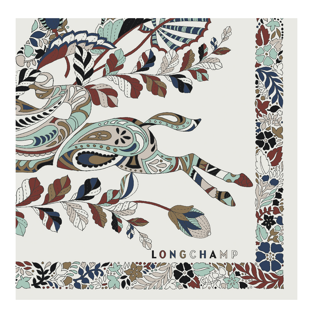 Forêt Longchamp Silk Scarf 50 - 50561Soi