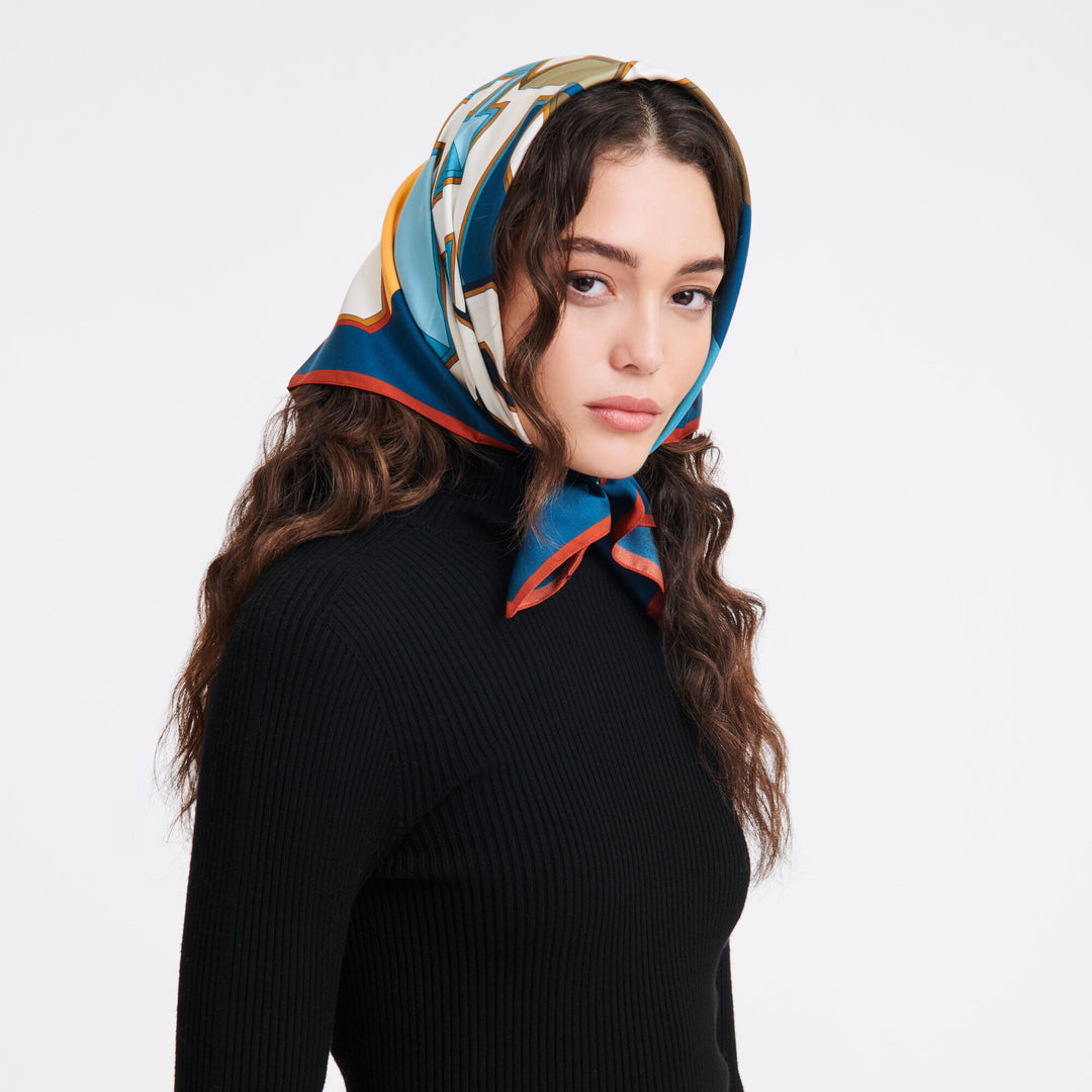 Longchamp University Silk scarf 70  -  50626SOI