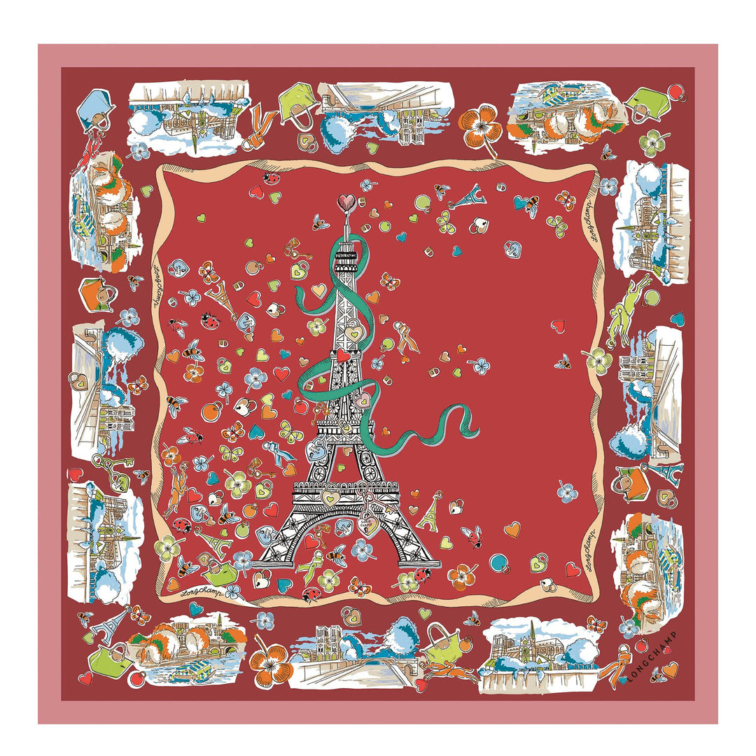 Equestrian Tower Silk scarf 50 - 50649GSO