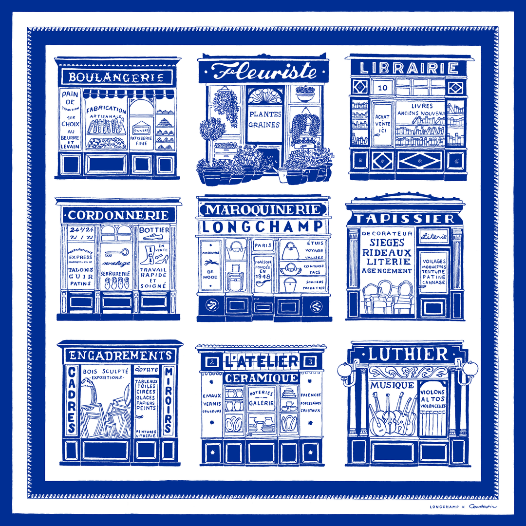 Les Artisans de Paris  Silk scarf 70 - 50663GSO - MYHOLDAL LEBANON