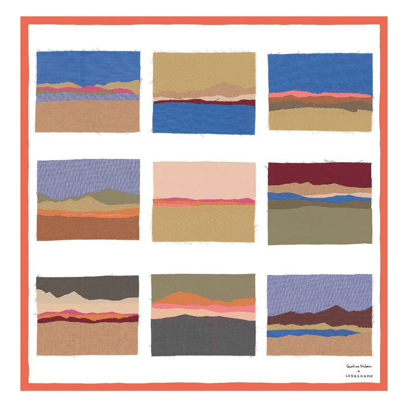 Caroline Hélain x Longchamp  Silk scarf 70-50680GSO