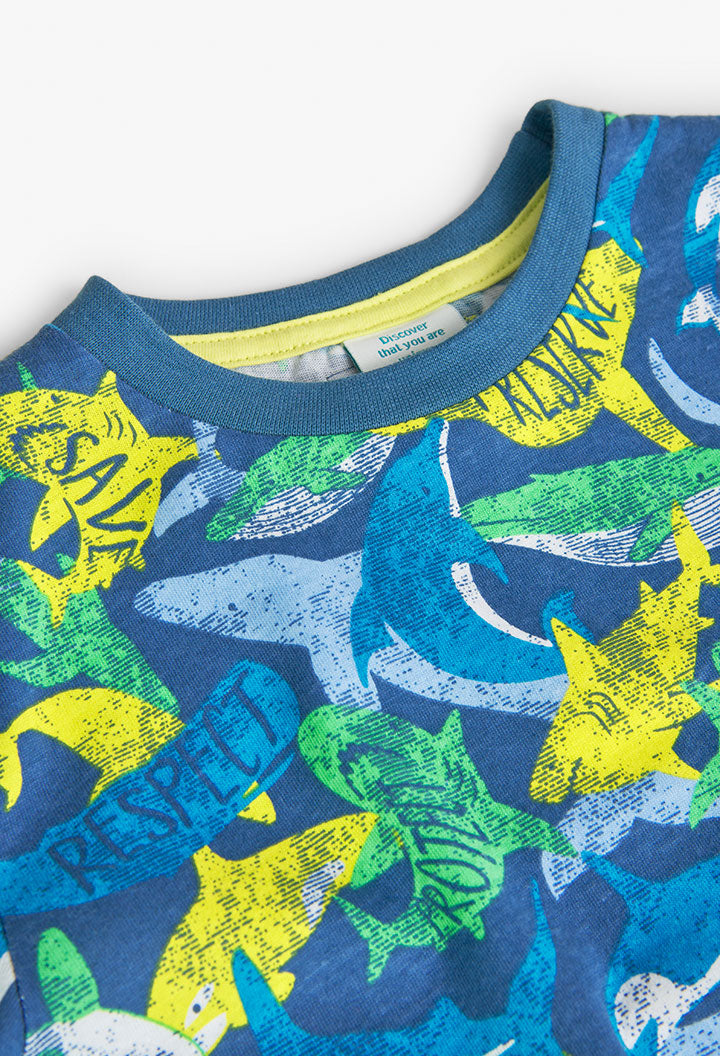 Buy Knit t-Shirt printed for boy -BCI - 528195 Online Lebanon, Online Shopping Lebanon