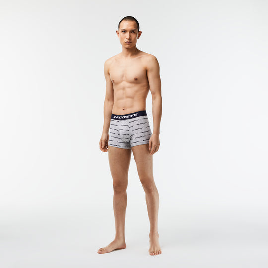 Men’s 3-Pack Lacoste Contrast Waist Trunks - 5H5914