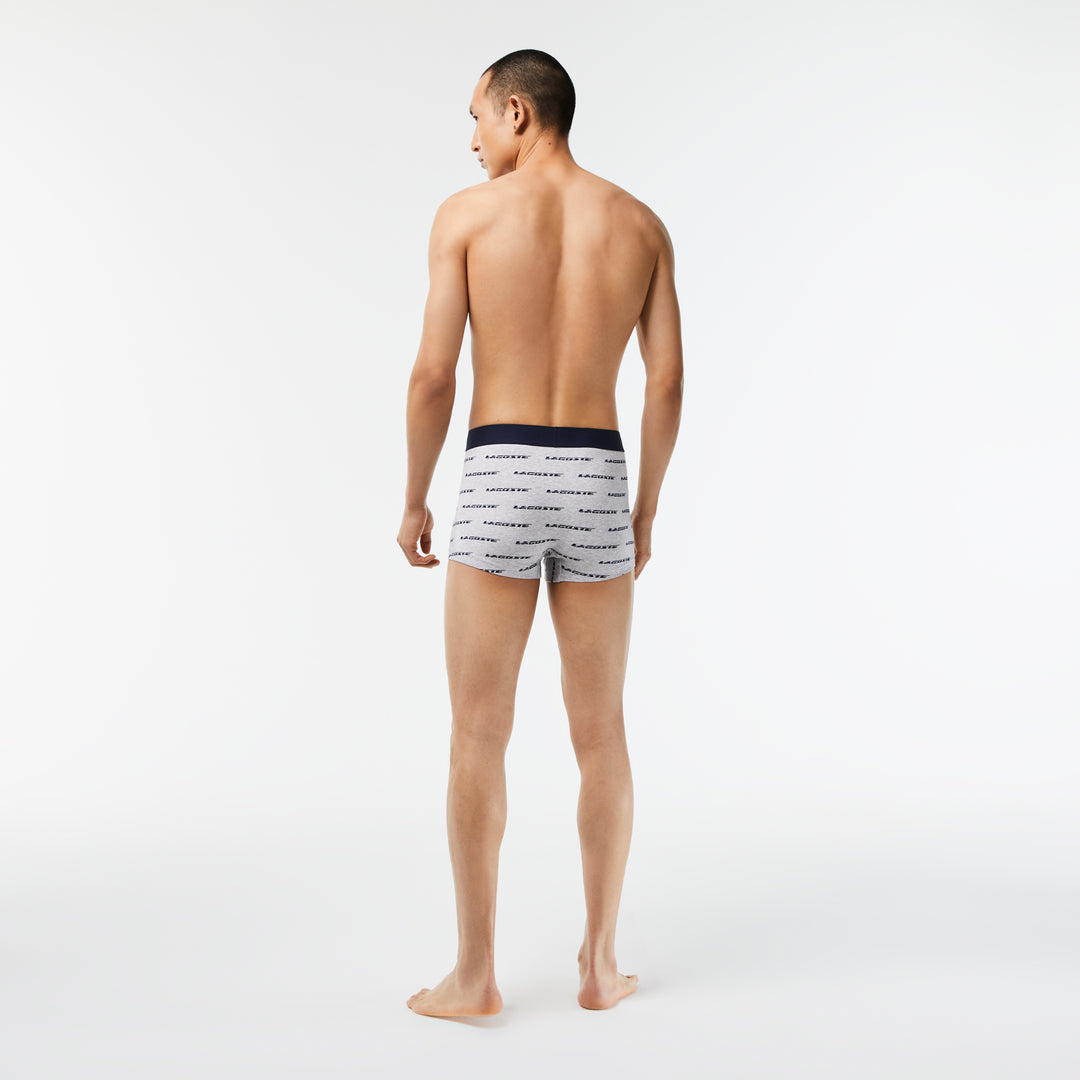 Men’s 3-Pack Lacoste Contrast Waist Trunks - 5H5914