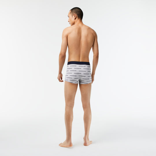Men’s 3-Pack Lacoste Contrast Waist Trunks - 5H5914