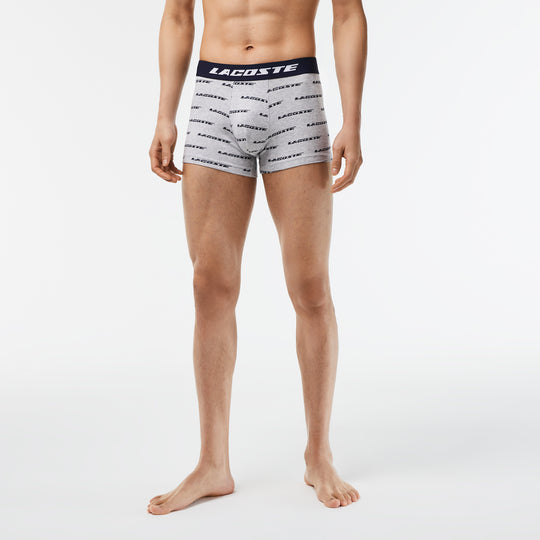 Men’s 3-Pack Lacoste Contrast Waist Trunks - 5H5914