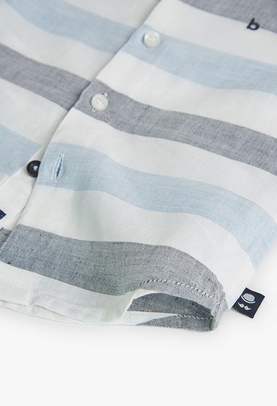 Buy Shirt linen striped for baby -BCI - 718321 Online Lebanon, Online Shopping Lebanon