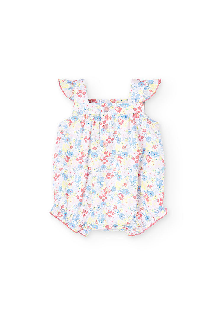 Buy Poplin play suit "floral" for baby -BCI - 748032 Online Lebanon, Online Shopping Lebanon