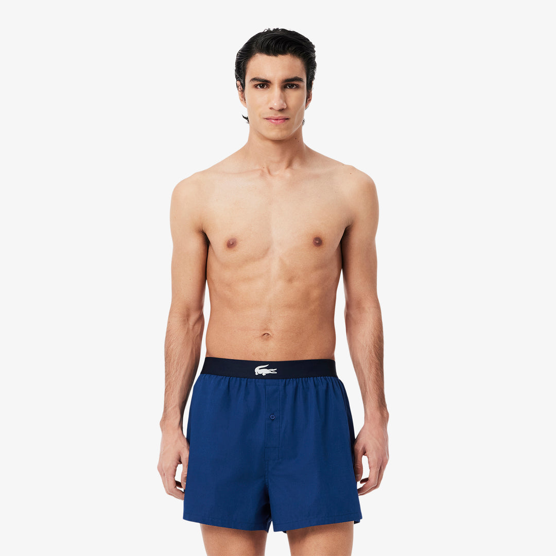 Pack Plain and Print Cotton Boxers - 7H2387