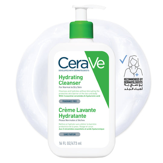 CeraVe Hydrating Cleanser for Normal to Dry Skin with Hyaluronic Acid 473ML