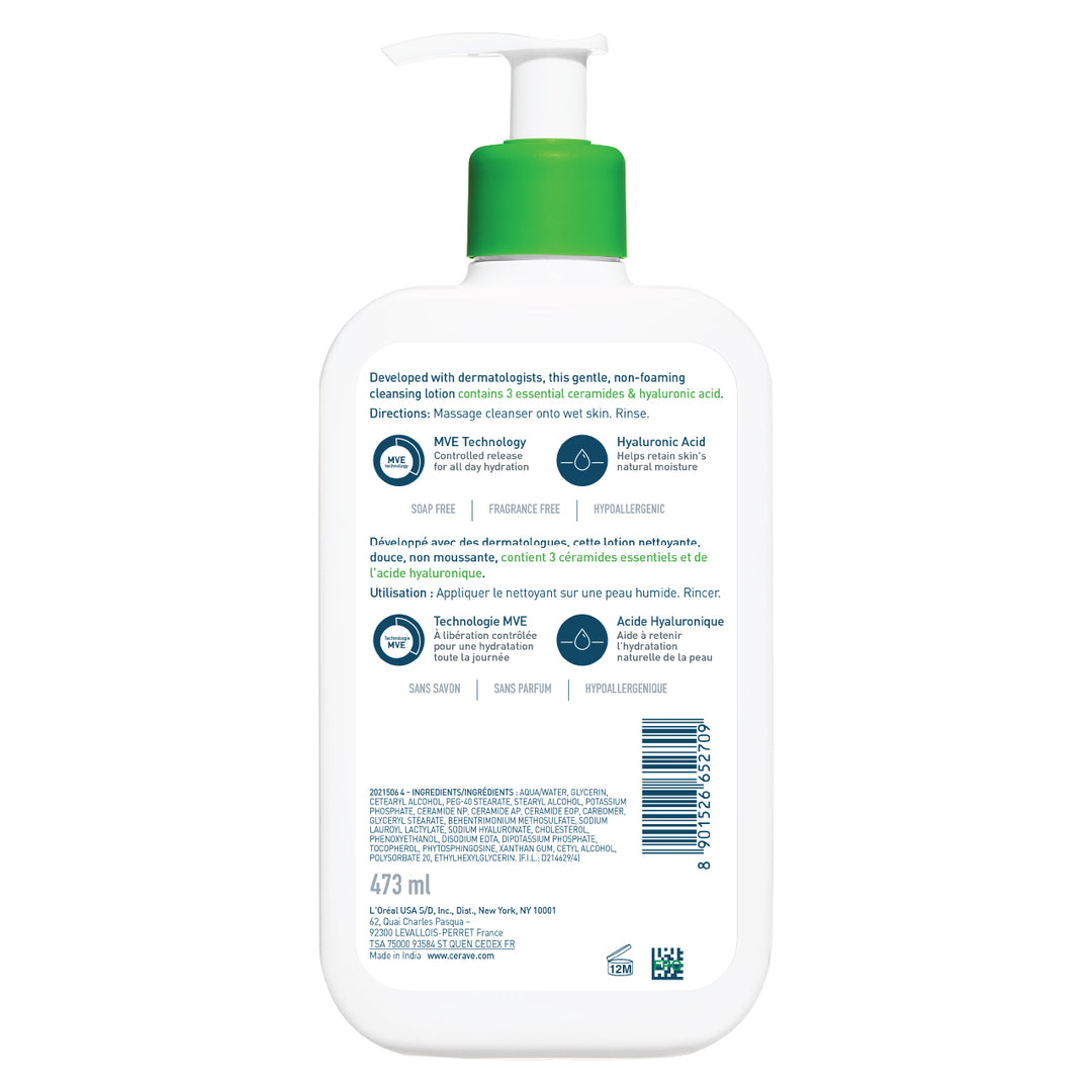 CeraVe Hydrating Cleanser for Normal to Dry Skin with Hyaluronic Acid 473ML