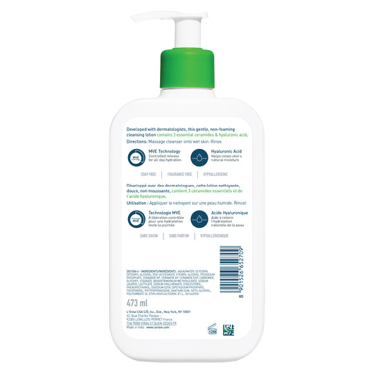 CeraVe Hydrating Cleanser for Normal to Dry Skin with Hyaluronic Acid 473ML