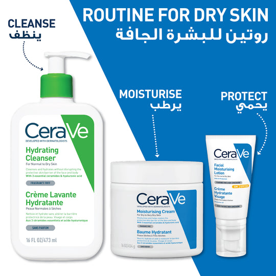 CeraVe Hydrating Cleanser for Normal to Dry Skin with Hyaluronic Acid 473ML