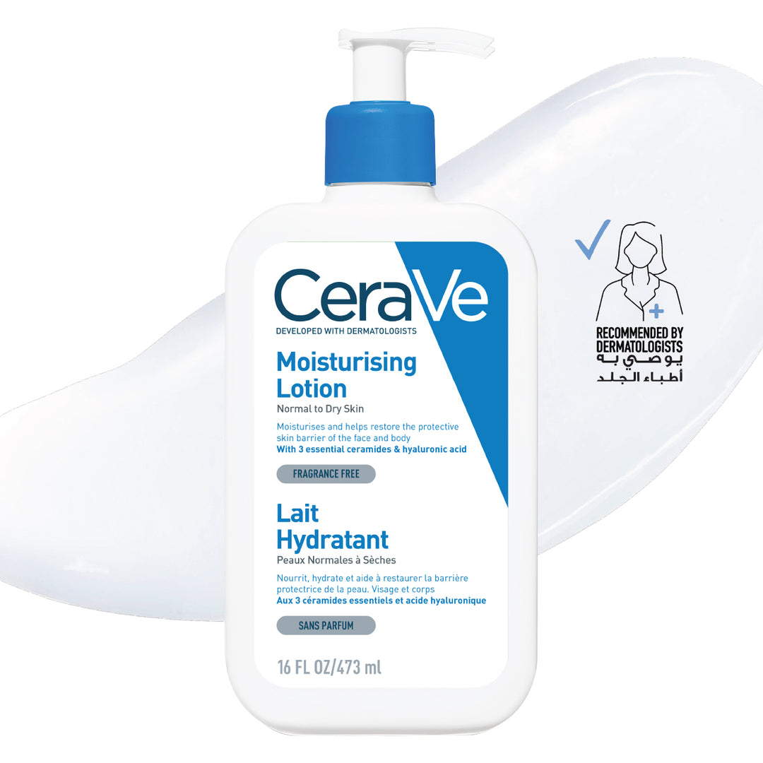 Cerave Moisturizing Lotion for Normal to Dry Skin with Hyaluronic Acid 473 ML