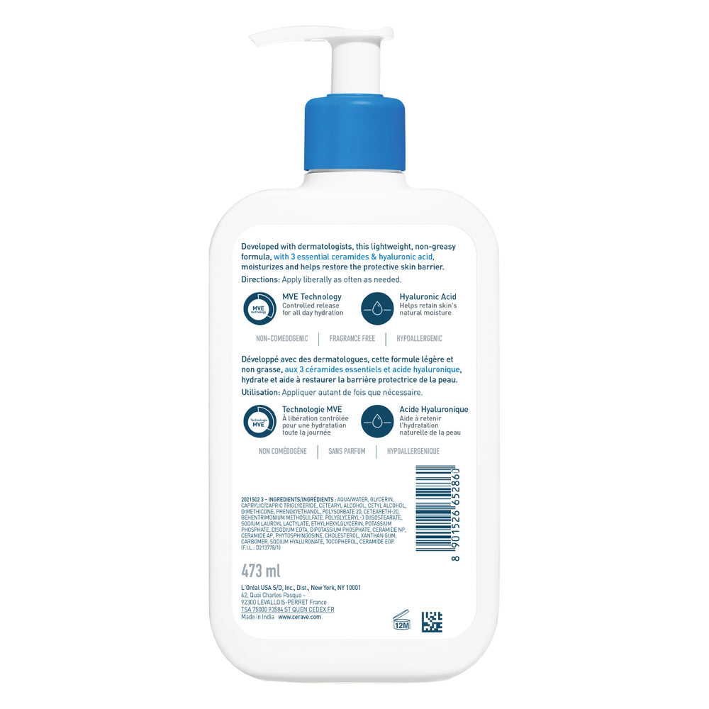 Cerave Moisturizing Lotion for Normal to Dry Skin with Hyaluronic Acid 473 ML