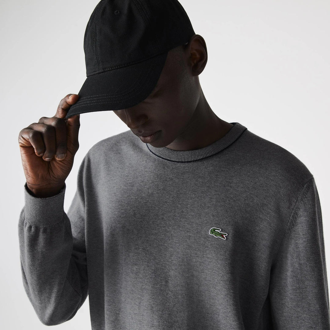Men’s Crew Neck Striped Organic Cotton Sweater