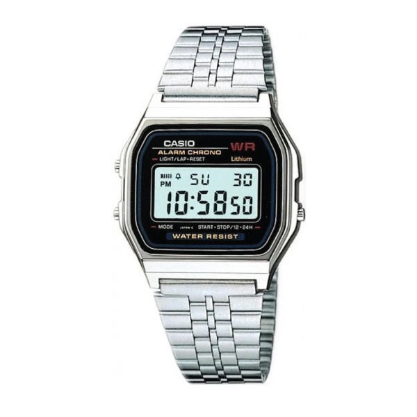 CASIO VINTAGE DIGITAL UNISEX METAL WATCH A159W-N1DF
